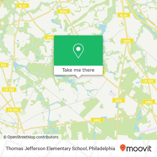 Thomas Jefferson Elementary School map
