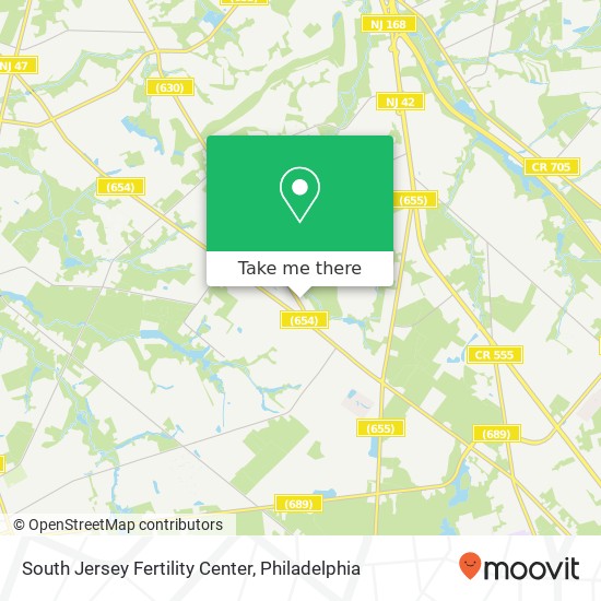 South Jersey Fertility Center map