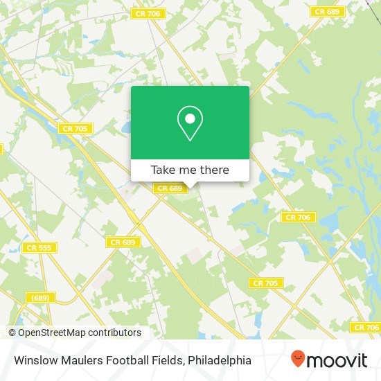 Winslow Maulers Football Fields map