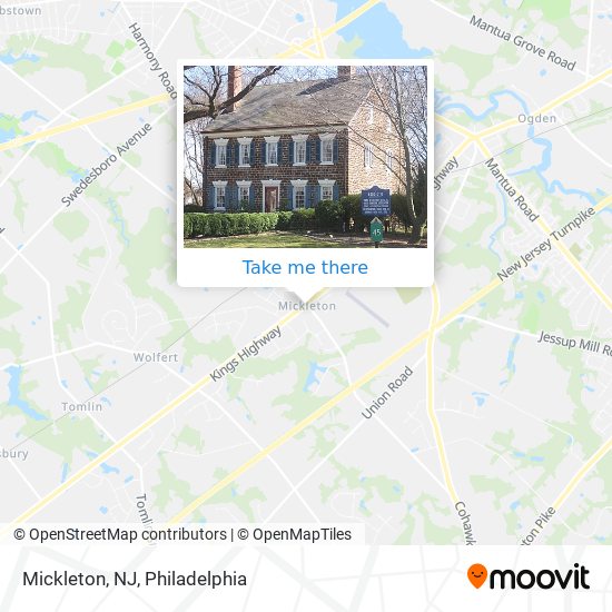 Mickleton, NJ map