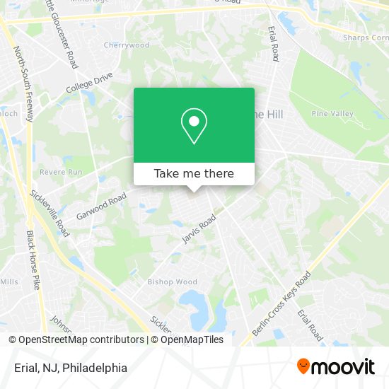 Mapa de Erial, NJ