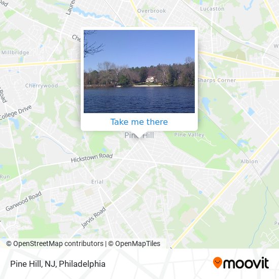 Pine Hill, NJ map