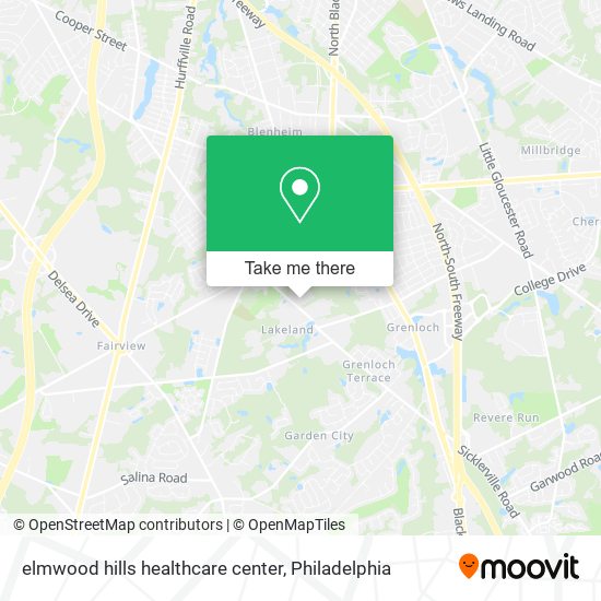 elmwood hills healthcare center map