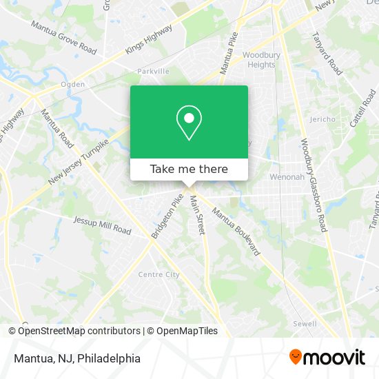 Mapa de Mantua, NJ