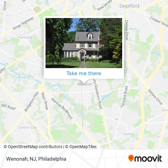 Mapa de Wenonah, NJ