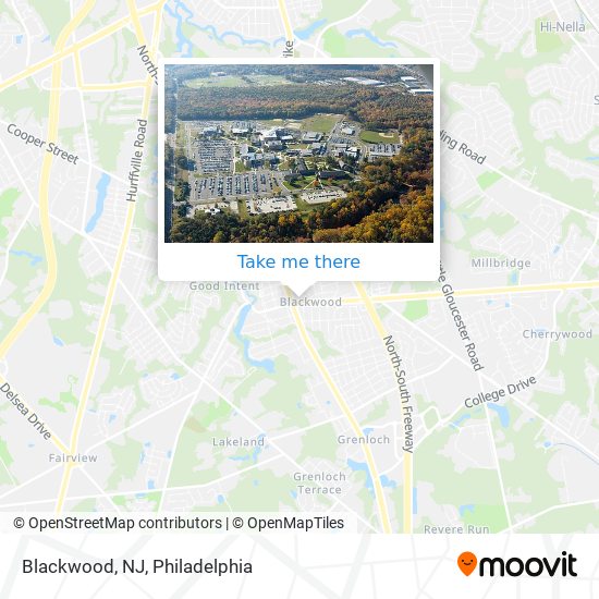 Mapa de Blackwood, NJ