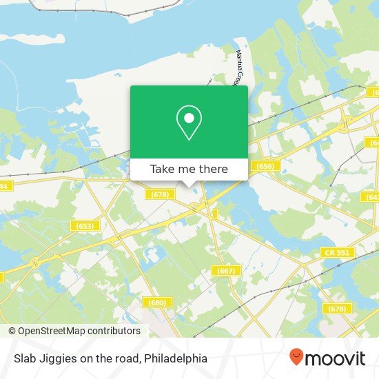 Mapa de Slab Jiggies on the road