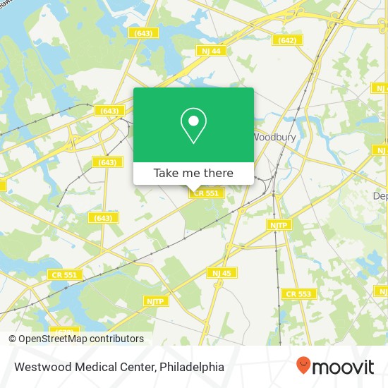 Mapa de Westwood Medical Center