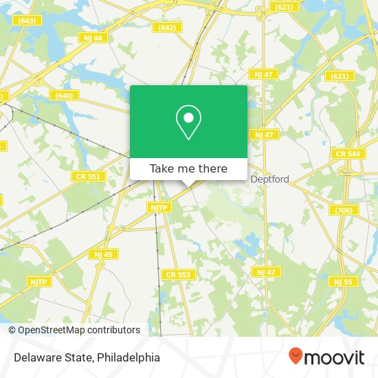 Mapa de Delaware State