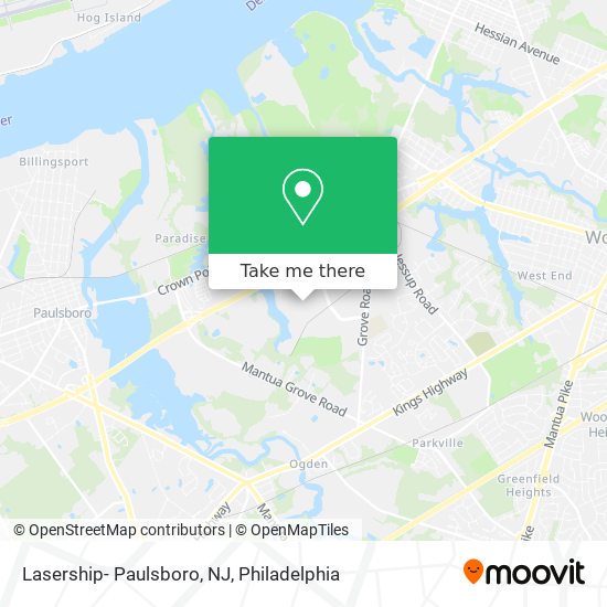 Lasership- Paulsboro, NJ map