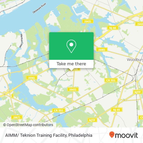 AIMM/ Teknion Training Facility map