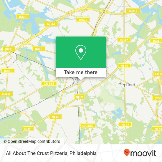 Mapa de All About The Crust Pizzeria