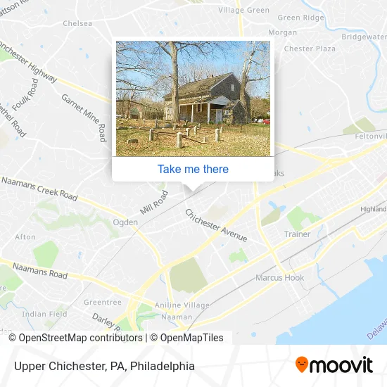 Upper Chichester, PA map