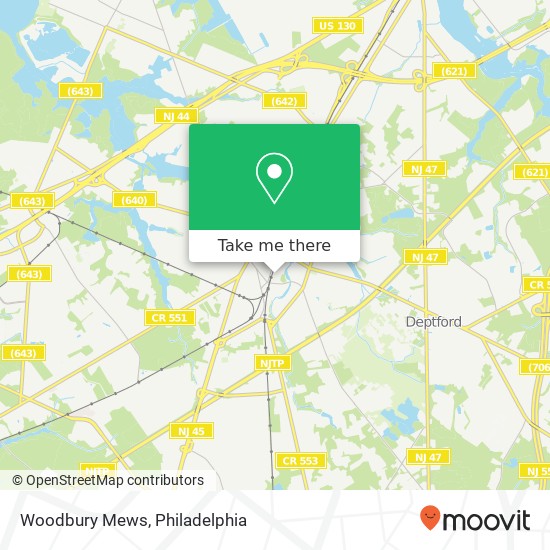 Mapa de Woodbury Mews