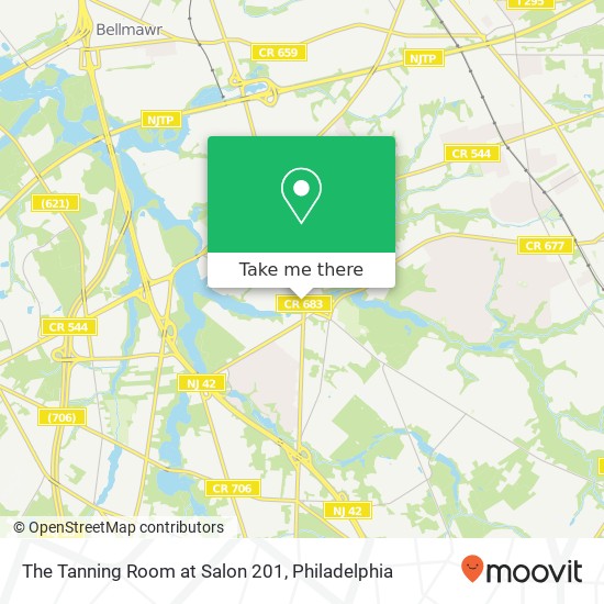 Mapa de The Tanning Room at Salon 201