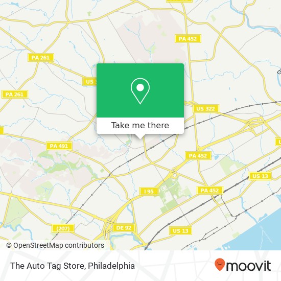 The Auto Tag Store map