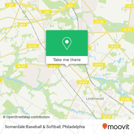 Somerdale Baseball & Softball map