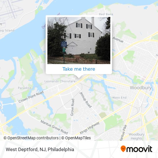 West Deptford, NJ map