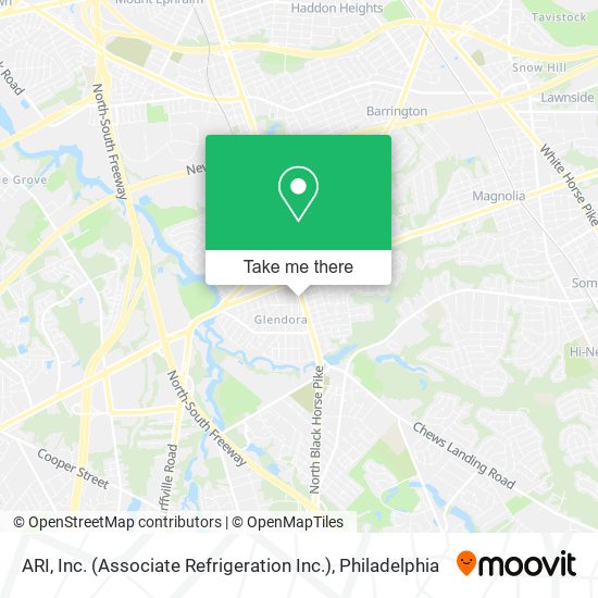 ARI, Inc. (Associate Refrigeration Inc.) map