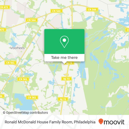 Ronald McDonald House Family Room map