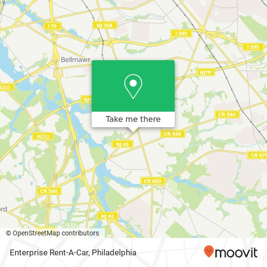 Mapa de Enterprise Rent-A-Car