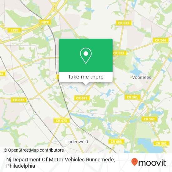 Mapa de Nj Department Of Motor Vehicles Runnemede