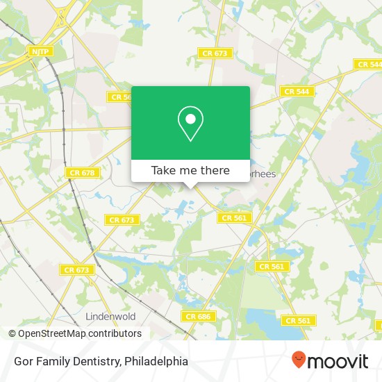 Gor Family Dentistry map