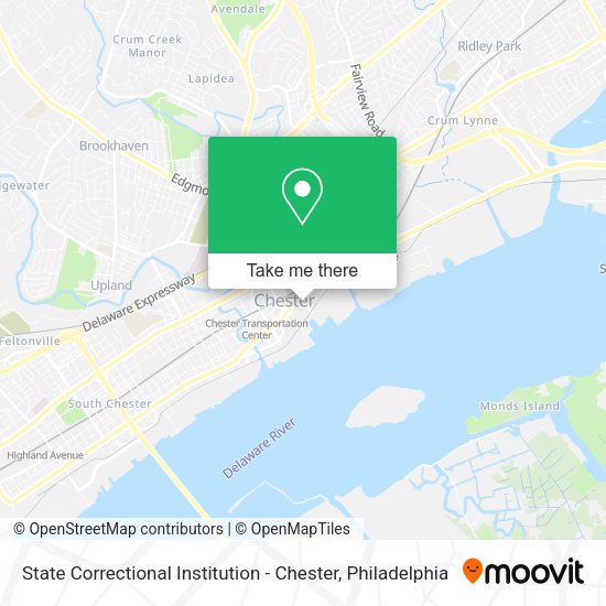 State Correctional Institution - Chester map