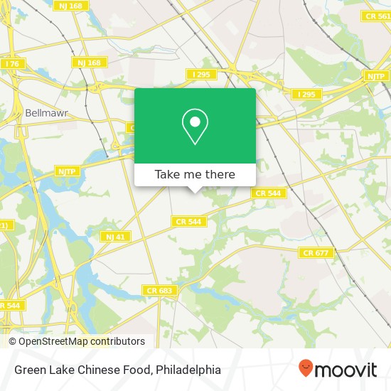 Green Lake Chinese Food map