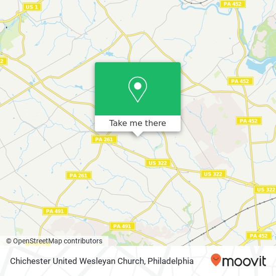 Mapa de Chichester United Wesleyan Church