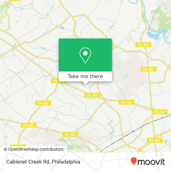 Cablenet Creek Rd map