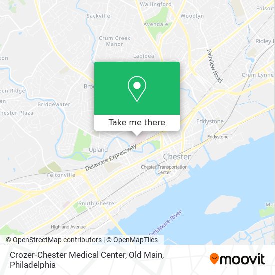 Crozer-Chester Medical Center, Old Main map