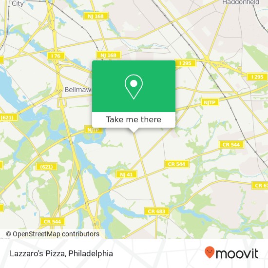Lazzaro's Pizza map