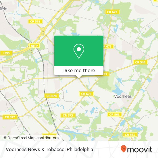 Mapa de Voorhees News & Tobacco