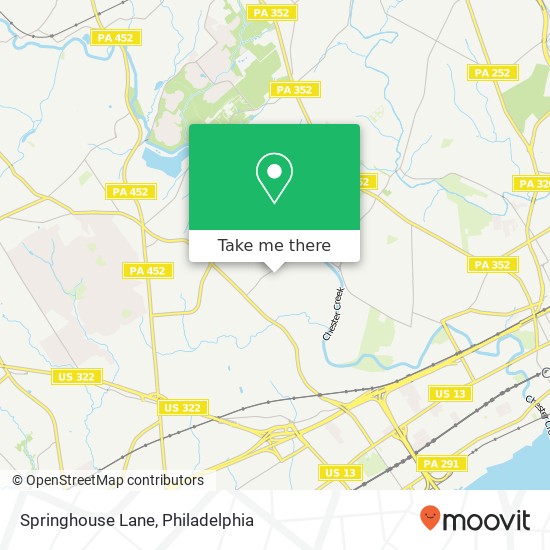 Mapa de Springhouse Lane