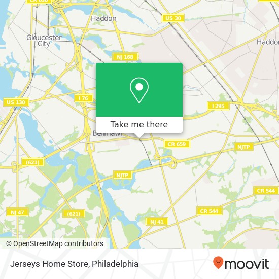 Jerseys Home Store map