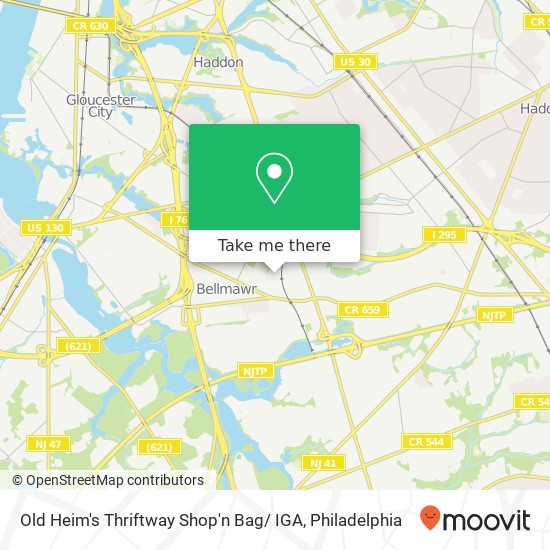 Mapa de Old Heim's Thriftway Shop'n Bag/ IGA