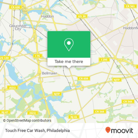 Touch Free Car Wash map