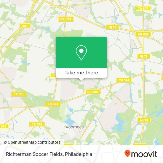 Mapa de Richterman Soccer Fields