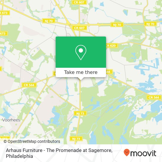 Arhaus Furniture - The Promenade at Sagemore map