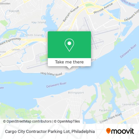 Cargo City Contractor Parking Lot map