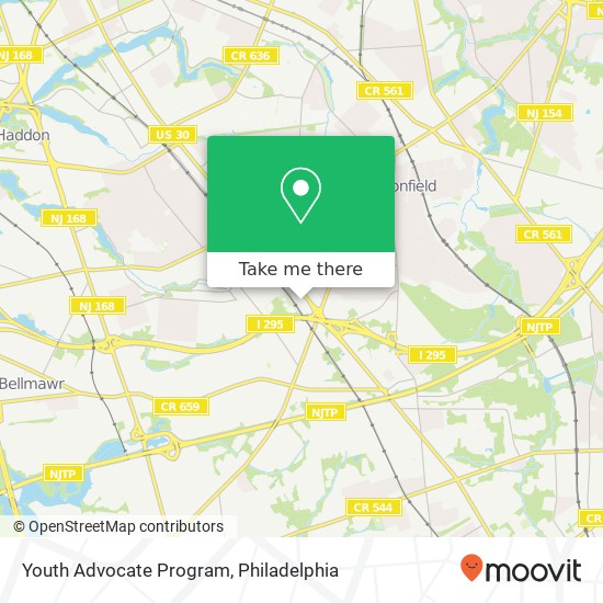 Mapa de Youth Advocate Program