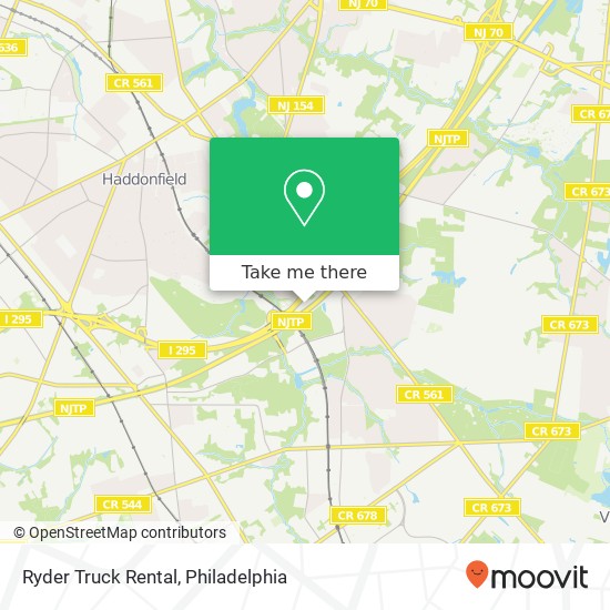 Ryder Truck Rental map