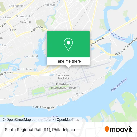 Mapa de Septa Regional Rail (R1)