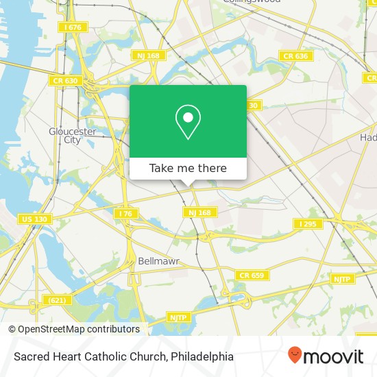 Sacred Heart Catholic Church map