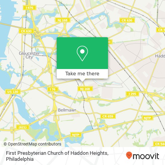 First Presbyterian Church of Haddon Heights map