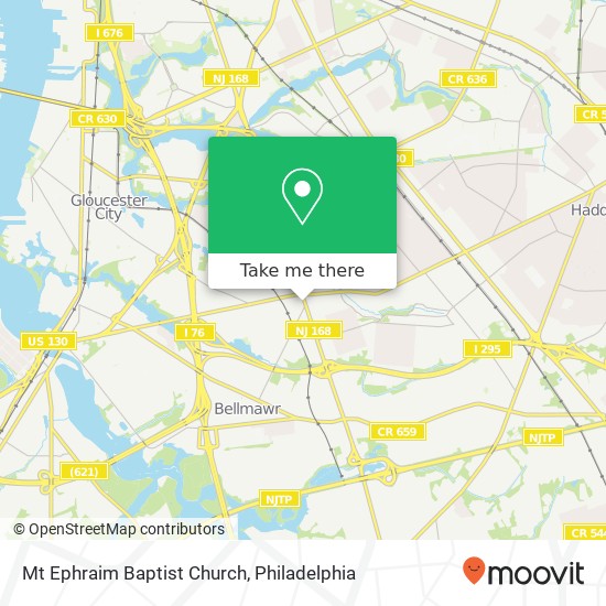 Mt Ephraim Baptist Church map