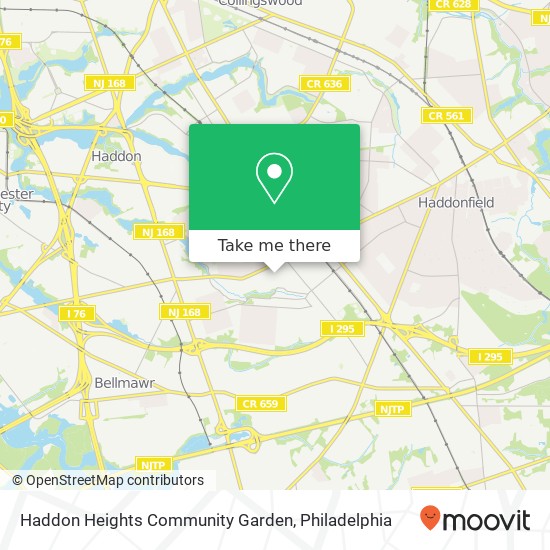 Mapa de Haddon Heights Community Garden