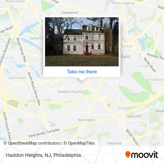 Haddon Heights, NJ map