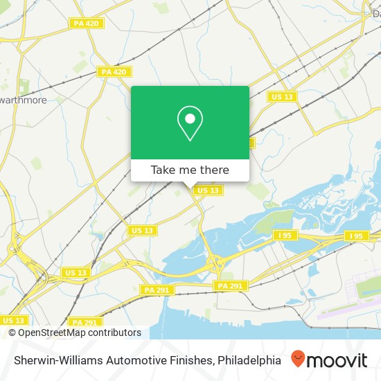 Sherwin-Williams Automotive Finishes map